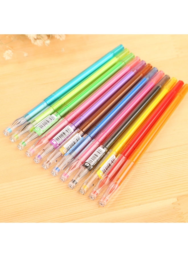 كاكو 12 قلم جل ماسي، 12 لونًا من أقلام الحبر الجاف، مثالية للمكتب والمدرسة، هدايا للأولاد والبنات. - Image 4